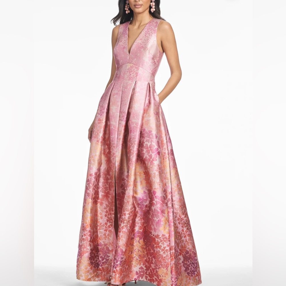 NEW Sachin & Babi Brooke Gown in Sunset Hydrangea, size 8